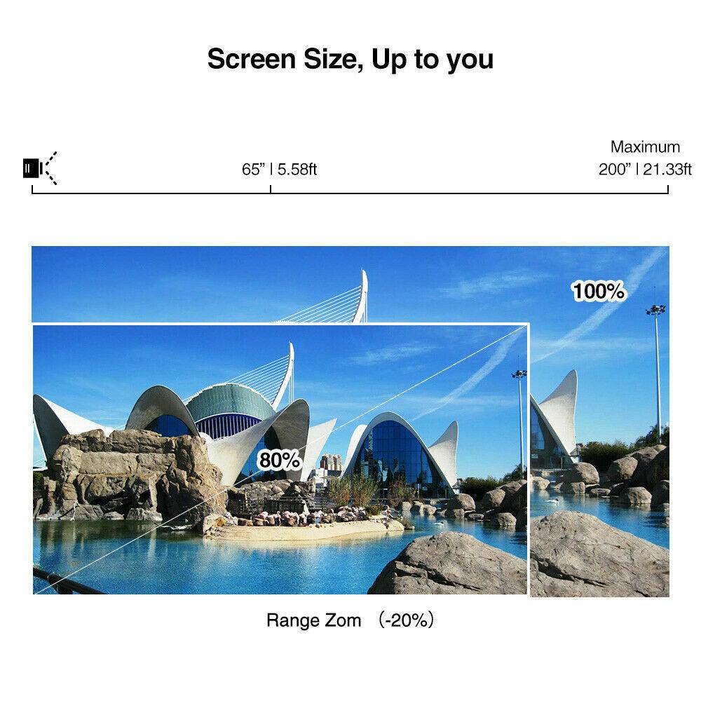 native 1080p led fhd wifi blue-tooth android projector 4k home theater cinema tv
