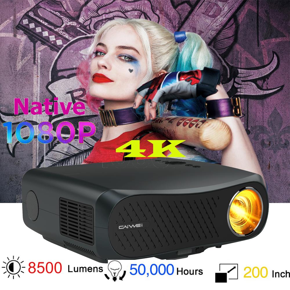 native 1080p led fhd wifi blue-tooth android projector 4k home theater cinema tv