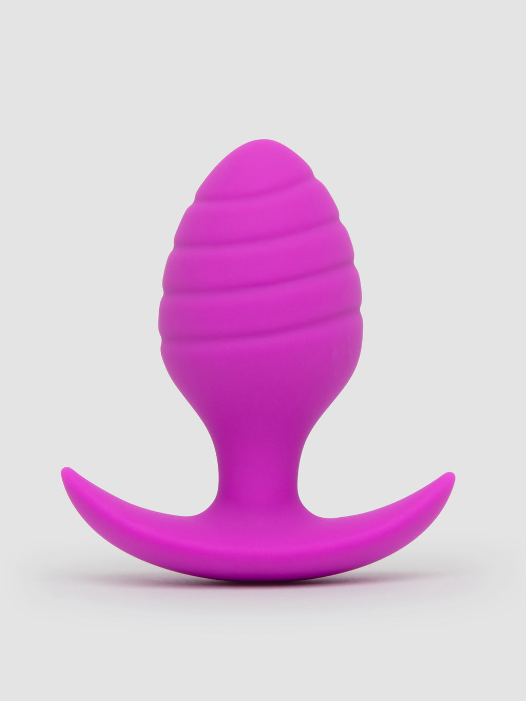 Lovehoney Booty Bliss Bulbous Silicone Textured Butt Plug, Purple
