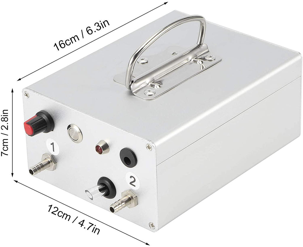 milking vacuum pump, pneumatic pulsator 12v electric milking machine cow milking machine automatic portable livestock milking equipment, for donkey sheep cow horse goat(us)