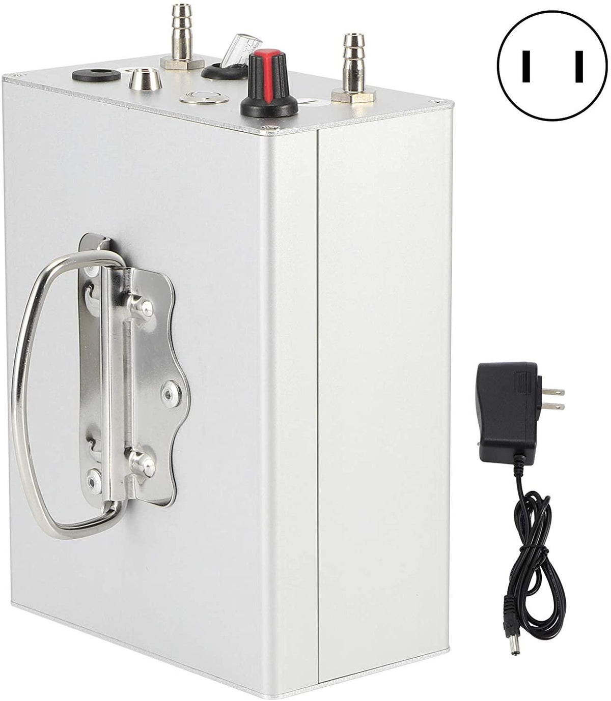 electric pulsation milking machine, large suction pulsation charging electric milking machine, milking vacuum pump pneumatic pulsator farm supplies for sheep, cows, horses(us plug)