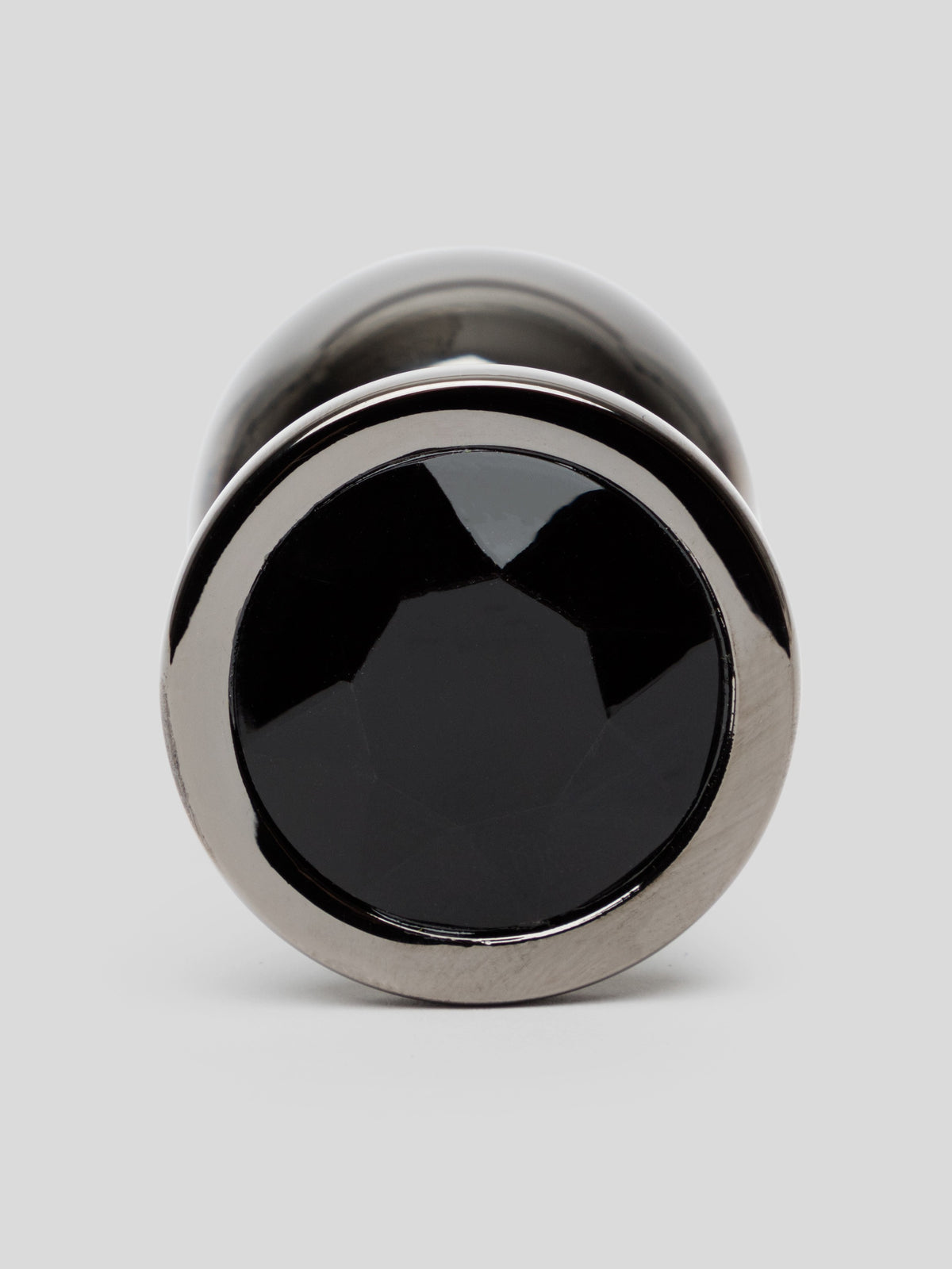 Lovehoney Jeweled Grey Metal Medium Butt Plug 3 Inch , Grey