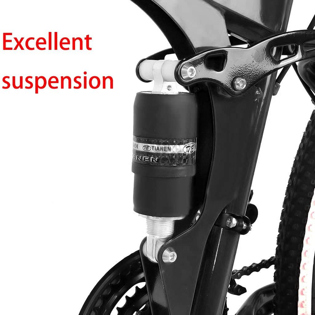 Micozy 26 inch Mountain Bike Mountain Bike Folding Bike Folding Bikes for Adults Foldable Bike Full Suspension Mountain Bike Unisex, 21 Speed 3 Spoke Magnesium Wheels, Fits 5'3''-6'1'', US in Stock