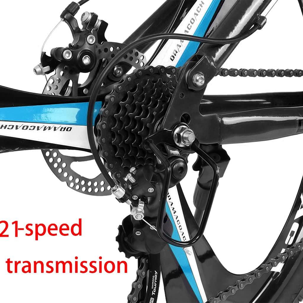 Micozy Mountain Bike 26 inch Mountain Bike Folding Bike Folding Bikes for Adults Foldable Bike Full Suspension Mountain Bike Unisex, 21 Speed 3 Spoke Magnesium Wheels, Fits 5'3''-6'1'', US in Stock