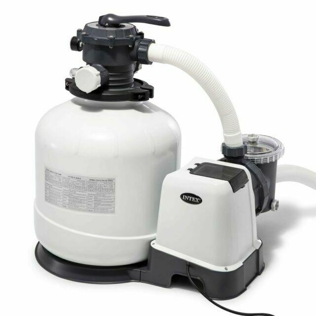 intex 3000 gph above ground pool sand filter pump with automatic timer(open box)