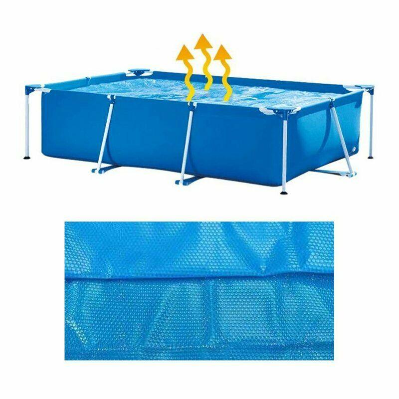 new resin blue swimming pool solar heater blanket evaporation above-ground