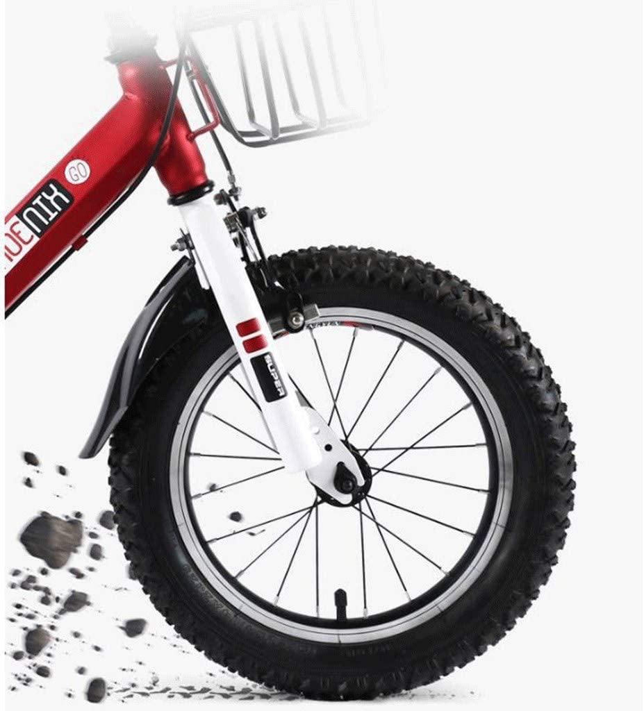 JLFSDB Kids Bike BMX Bike for Kids Boys Girls Bicycle 16inch Children Bicycle Boy’S Girl’S Carbon Steel Bike with Training Wheels for 3-5 Years Old (Color : Blue)