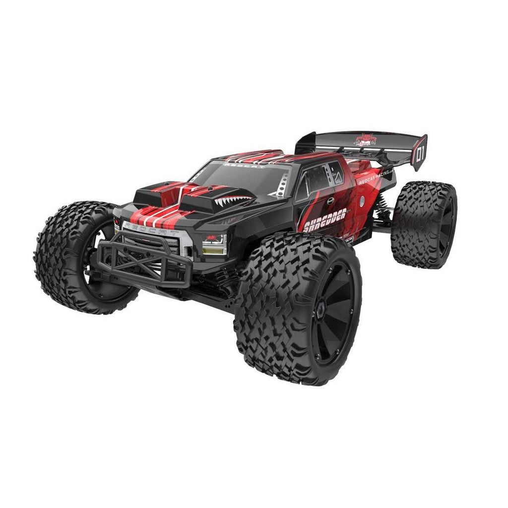 Redcat Shredder 1/6 Scale Brushless Electric Remote Control Monster Truck, Red