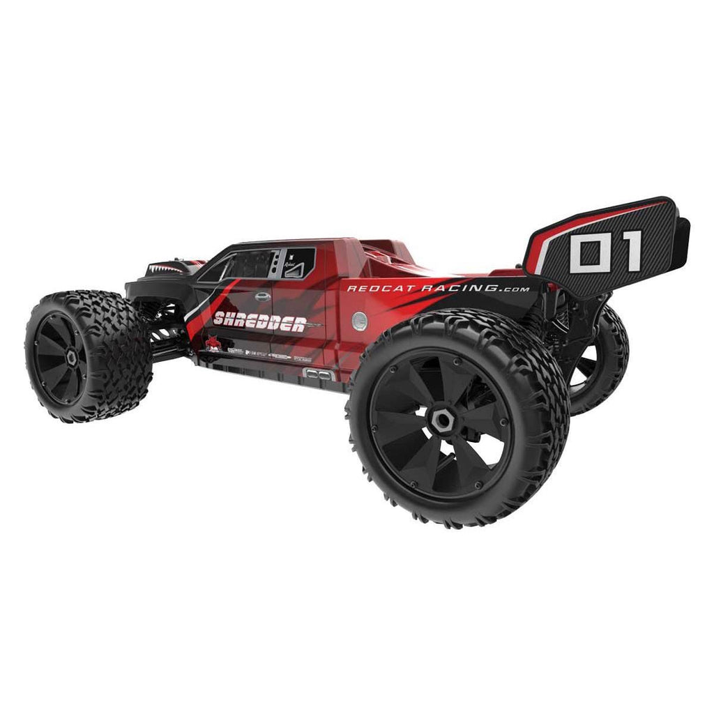 Redcat Shredder 1/6 Scale Brushless Electric Remote Control Monster Truck, Red