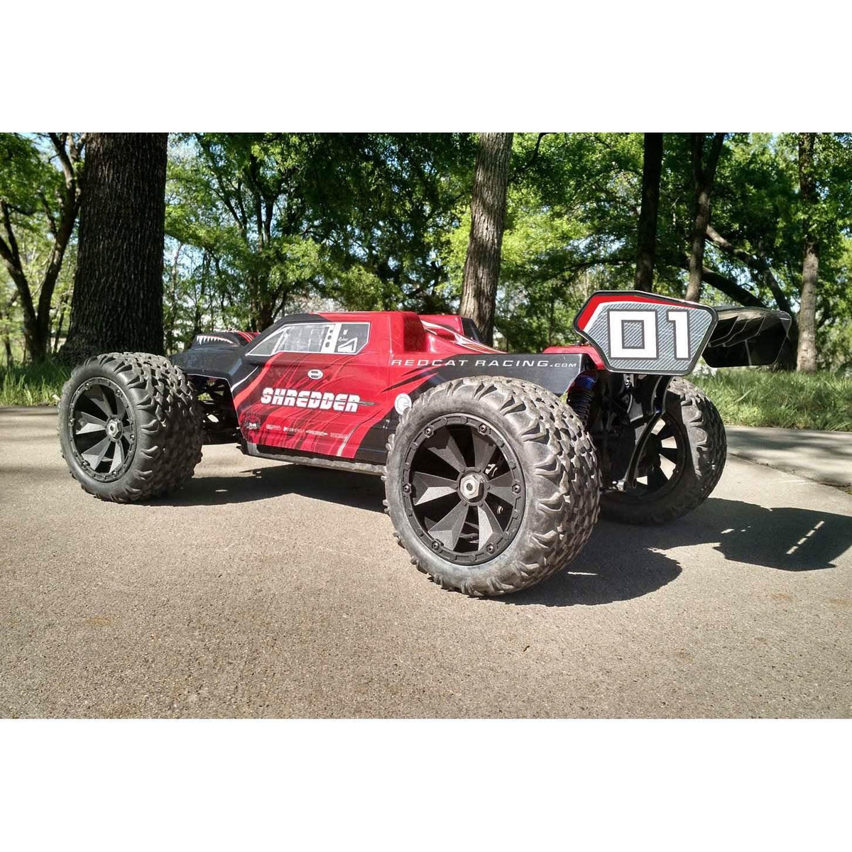 Redcat Shredder 1/6 Scale Brushless Electric Remote Control Monster Truck, Red