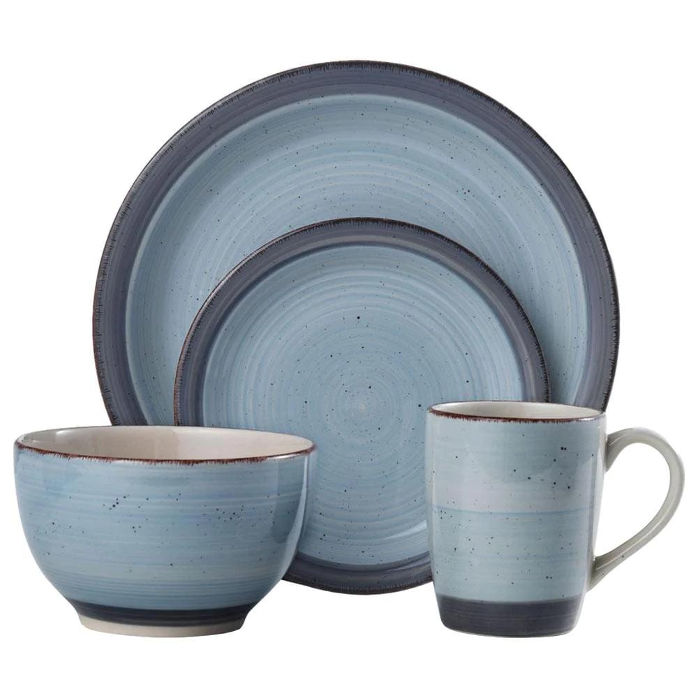 Sadie Blue 16 Piece Dinnerware Set, Service for 4