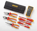 YYONGAO Pliers 117 Electrician's Multimeter + Hand Tools Starter Kit (5 Insulated Screwdrivers and 3 Insulated Pliers)