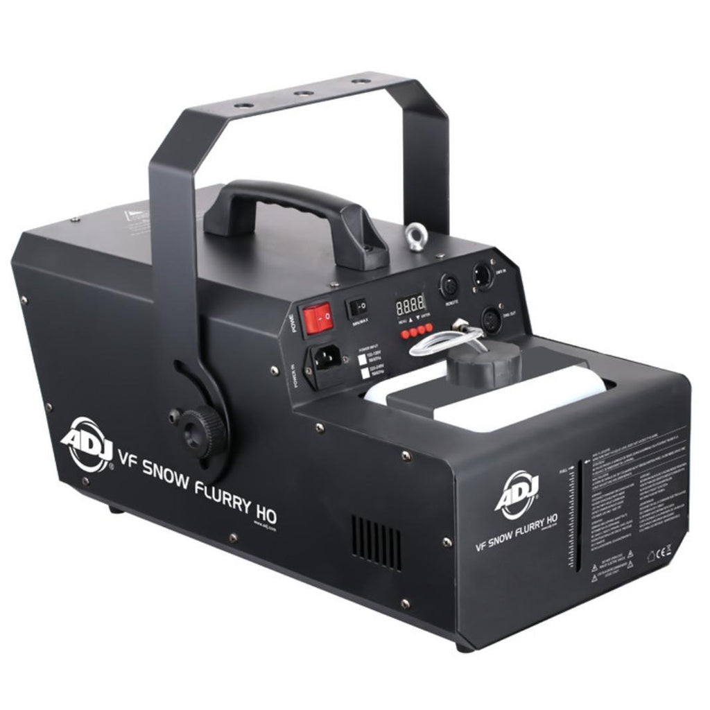 ADJ VF Snow Flurry HO 1250 Watt Snow Machine with 2.3 Liter Snow Fluid Tank
