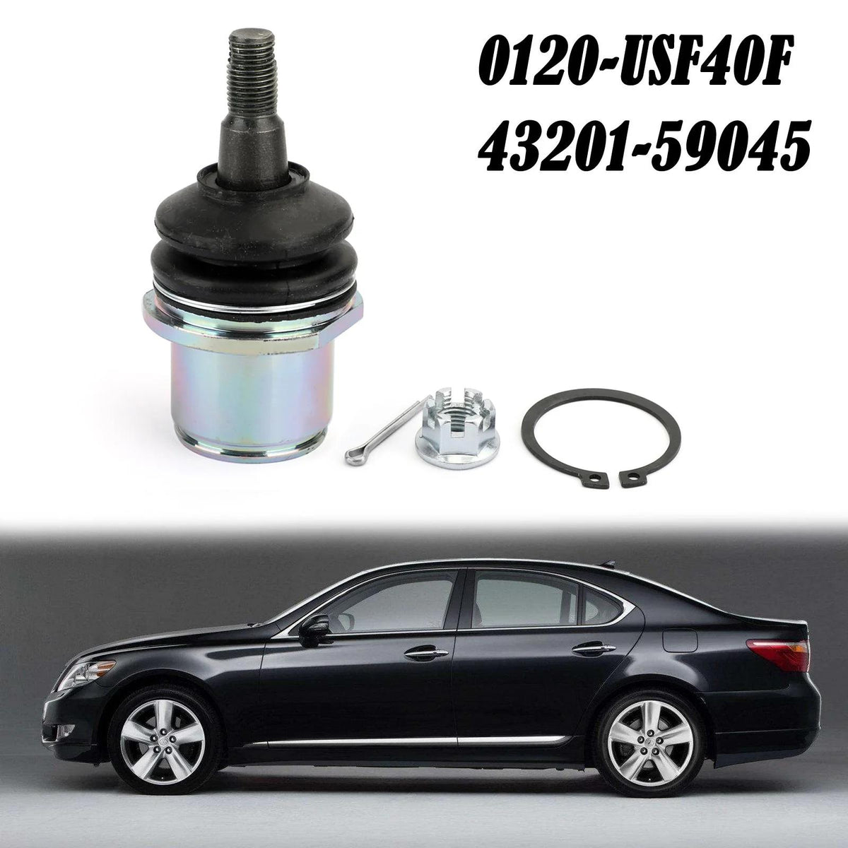 2007-2016 Lexus LS460 2WD RWD 43201-59045 Front Lower Knuckle Spindle Ball Joint Generic
