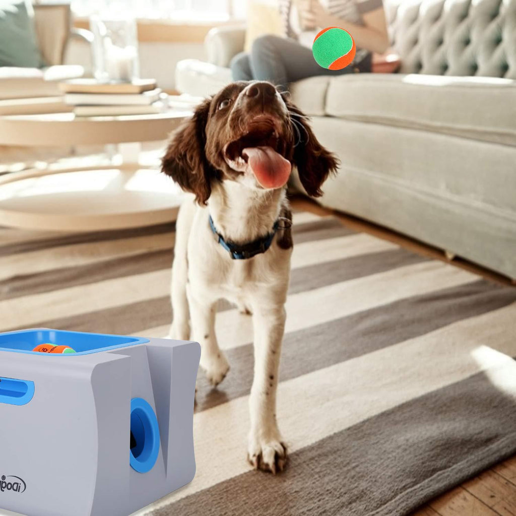 IDOGMATE Interactive Ball Launchers for Dogs Automatic Tennis Ball Thrower for Dogs