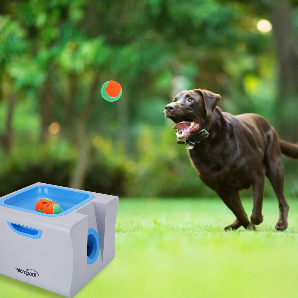 IDOGMATE Interactive Ball Launchers for Dogs Automatic Tennis Ball Thrower for Dogs