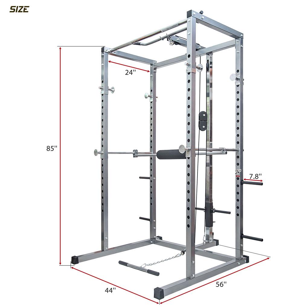 Brongsleet Power CaPull-Down Squat Electric CaAdjustable Weight Steel Workout Fitness Equipment for Home Gym