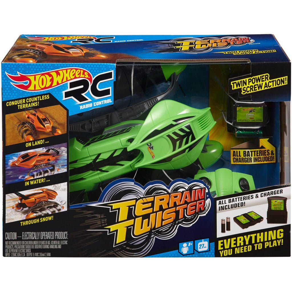 Hot Wheels Terrain Twister R/C Controller Green Vehicle