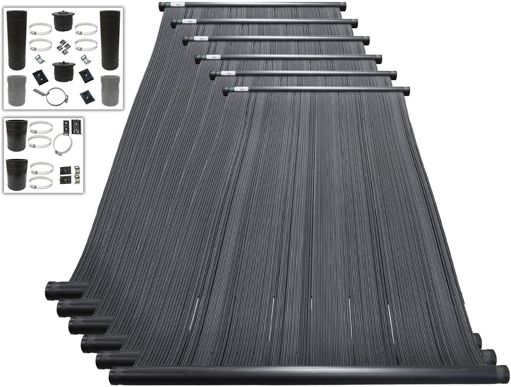 SolarPoolSupply Highest Performing Design - DIY Solar Pool Heater System Kit - 15-20 Year Life Expectancy - Made in USA [6-4x8 / 1.5" I.D. Header]