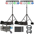 (2) American DJ Starbar Wash Complete Lighting Systems with Chauvet DJ Hurricane 700 Fog Machine Package