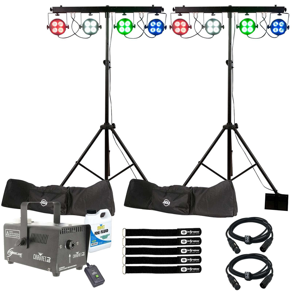 (2) American DJ Starbar Wash Complete Lighting Systems with Chauvet DJ Hurricane 700 Fog Machine Package