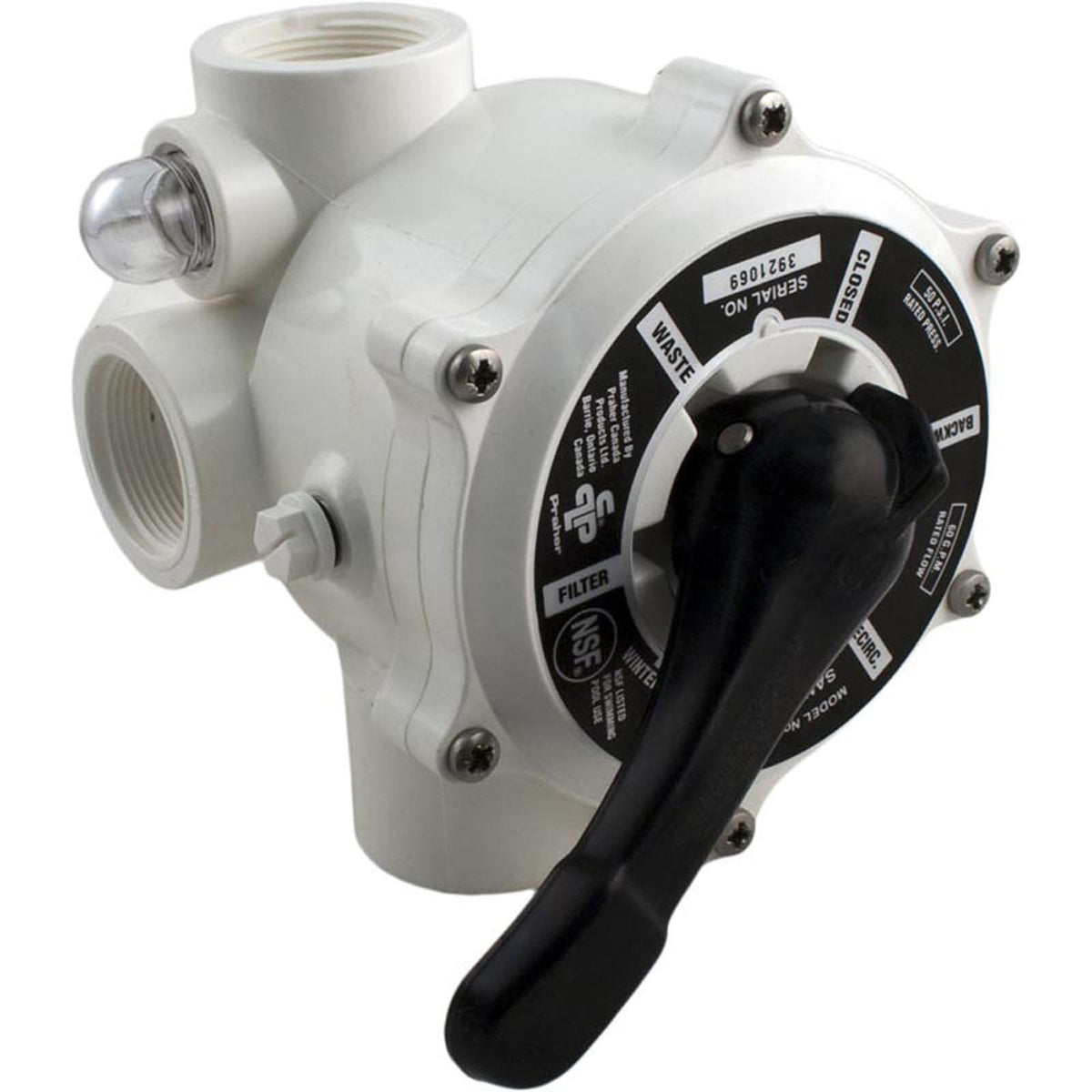 PRAHER Multiport Valve, Praher SM-10-3, 1-1/2" Female Pipe Thread
