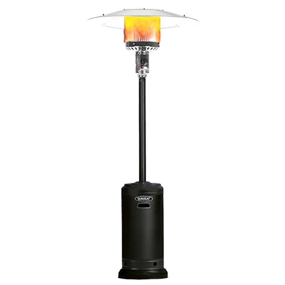 SUNHEAT 99607 46,000 BTU Umbrella Propane Patio Heater, Black (2-Pack)