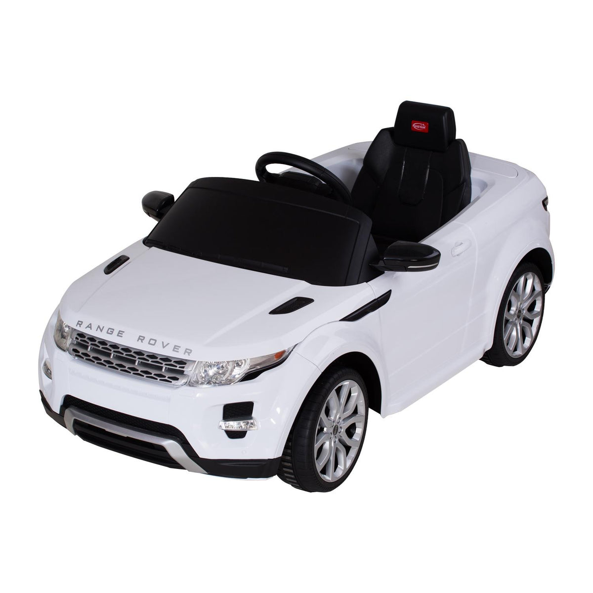 Land Rover 12 volt Ride on power battery car for kids Remote control LED ligths MP3 Engine Sounds  - White