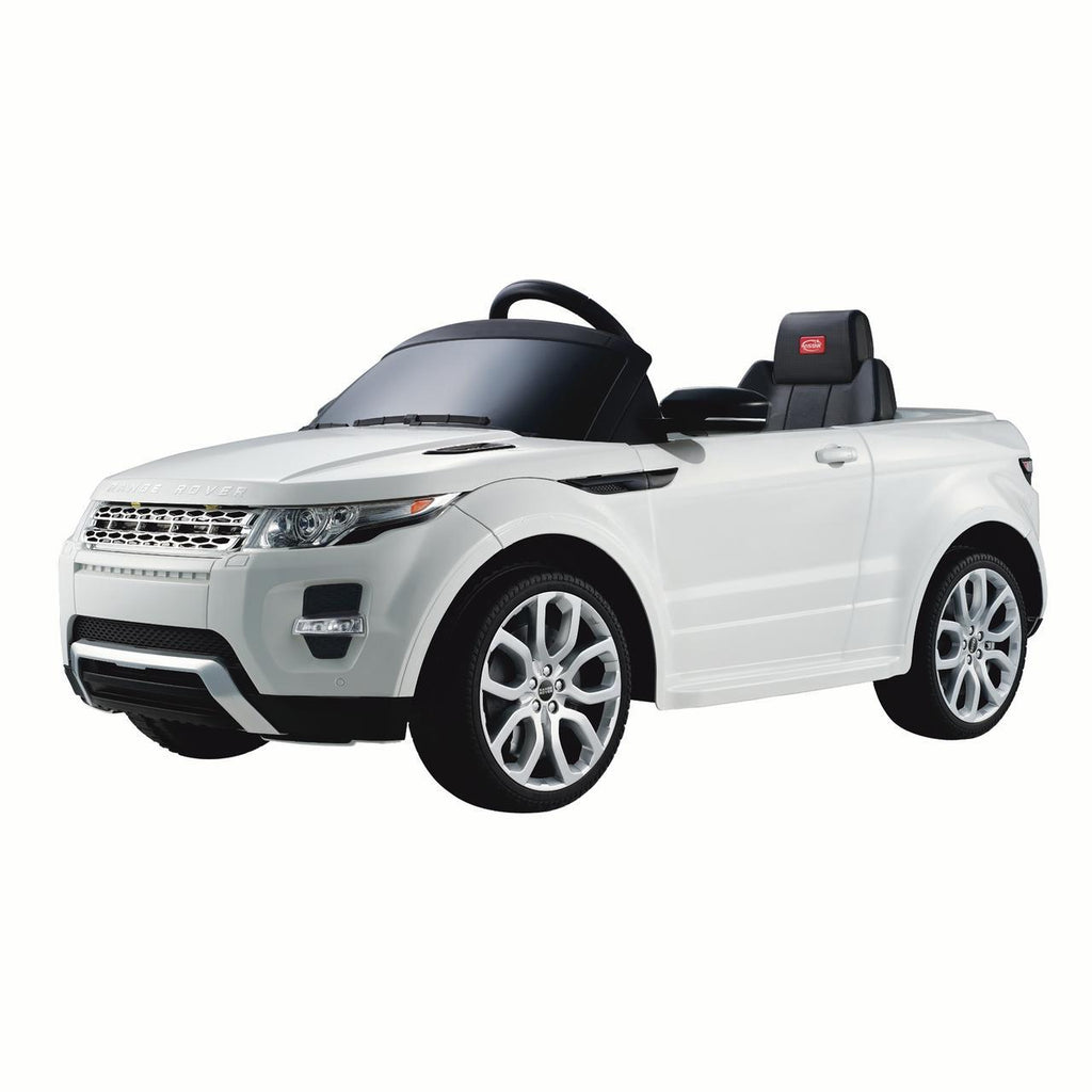 Land Rover 12 volt Ride on power battery car for kids Remote control LED ligths MP3 Engine Sounds  - White