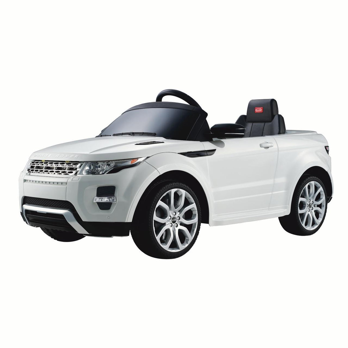 Land Rover 12 volt Ride on power battery car for kids Remote control LED ligths MP3 Engine Sounds  - White