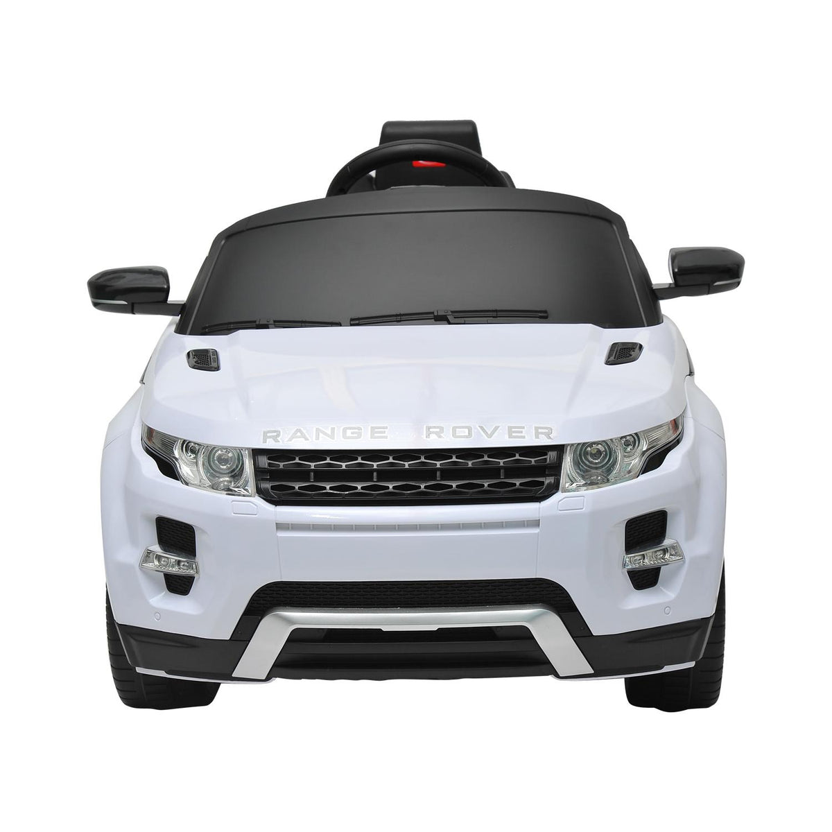 Land Rover 12 volt Ride on power battery car for kids Remote control LED ligths MP3 Engine Sounds  - White