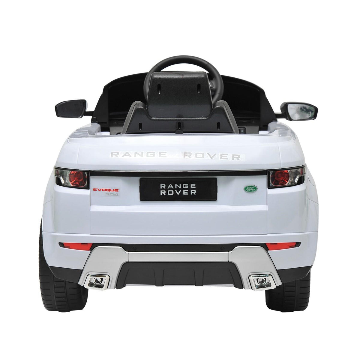 Land Rover 12 volt Ride on power battery car for kids Remote control LED ligths MP3 Engine Sounds  - White