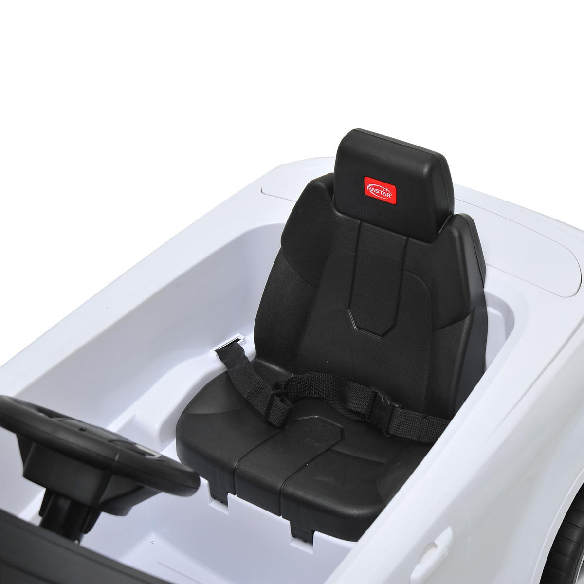 Land Rover 12 volt Ride on power battery car for kids Remote control LED ligths MP3 Engine Sounds  - White