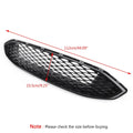 Front Bumper Grille Honeycomb Trim Gloss Black Grille For 2017-2023 Fusion Generic