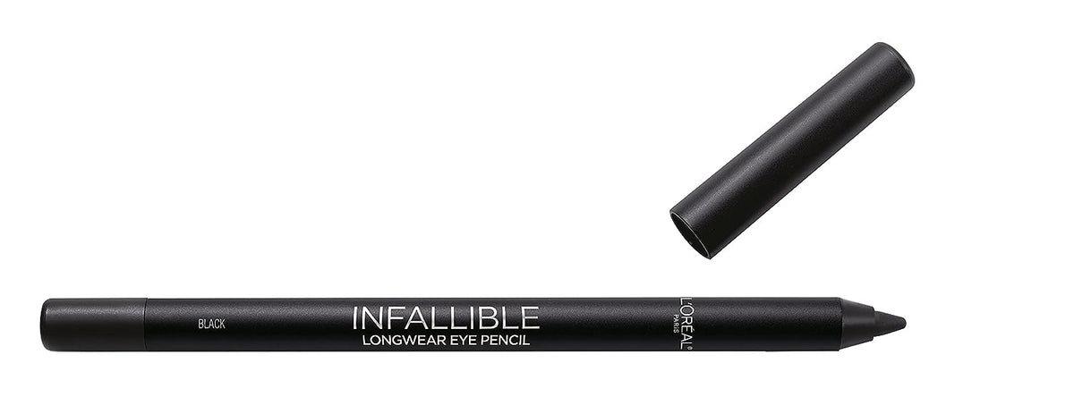 L’Oréal Paris Voluminous Original Volume Building Mascara and Infallible Eyeliner, Builds eye lashes up to 5X natural thickness, Smudge Free, Clump Free, Black, 1 kit