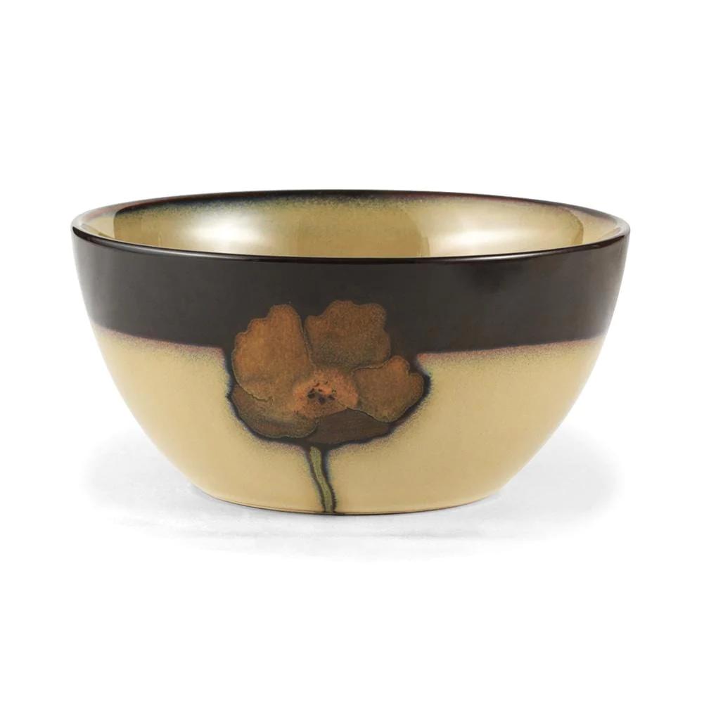 Painted Poppies Soup Cereal Bowl