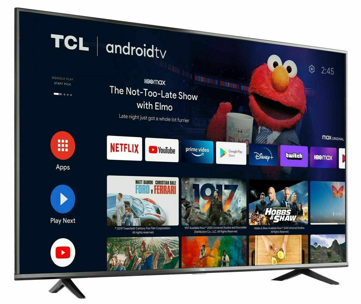 tcl 50s434 - 50" 4-series 4k ultra hd hdr android  smart led tv | 3 hdmi