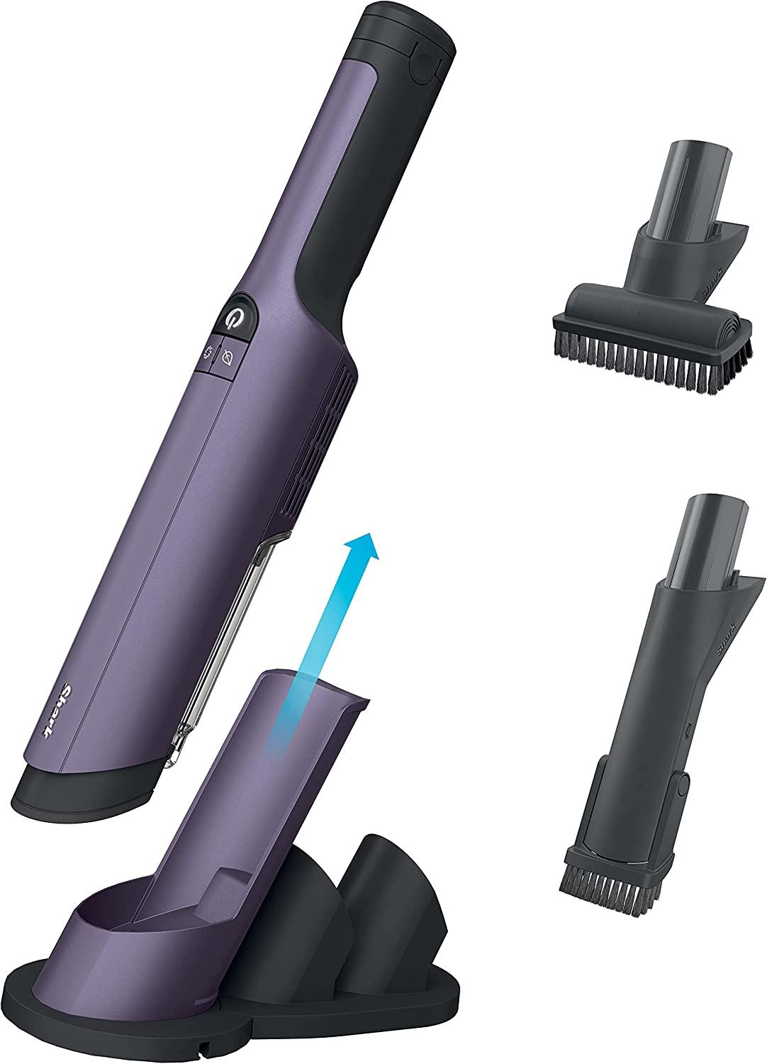 Shark WV401PK WANDVAC POWER PET Cordless Hand Vacuum, Ultra-Lightweight and Portable with Powerful Suction and Tools for Pets, Designed for Car and Home, Purple