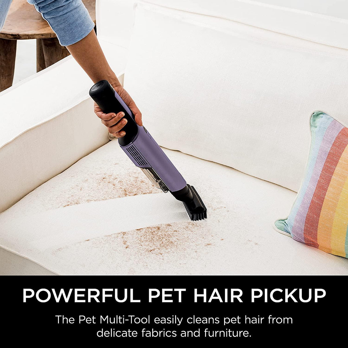 Shark WV401PK WANDVAC POWER PET Cordless Hand Vacuum, Ultra-Lightweight and Portable with Powerful Suction and Tools for Pets, Designed for Car and Home, Purple