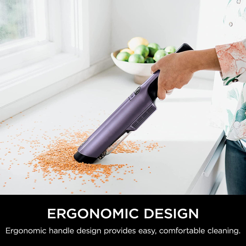 Shark WV401PK WANDVAC POWER PET Cordless Hand Vacuum, Ultra-Lightweight and Portable with Powerful Suction and Tools for Pets, Designed for Car and Home, Purple
