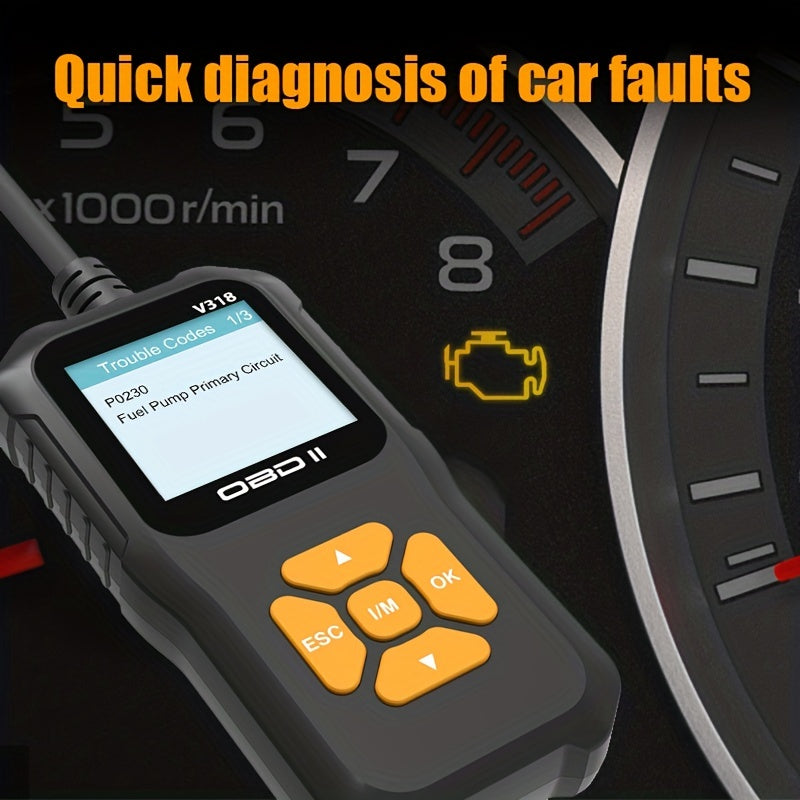 Auto Diagnostic Instrument Obd Diagnostic Tool Engine Fault Detector Auto Code Reading Card Data Stream VIN Read Fault Code Elimination