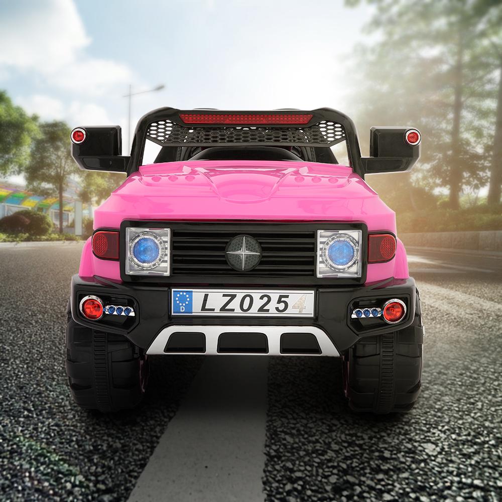 LEADZM LZ-9922 Off-Road Police Car, Ride on Car for Kid, Double Drive With 2.4G Remote Control,12V7AH Rechargeable Battery-Pink