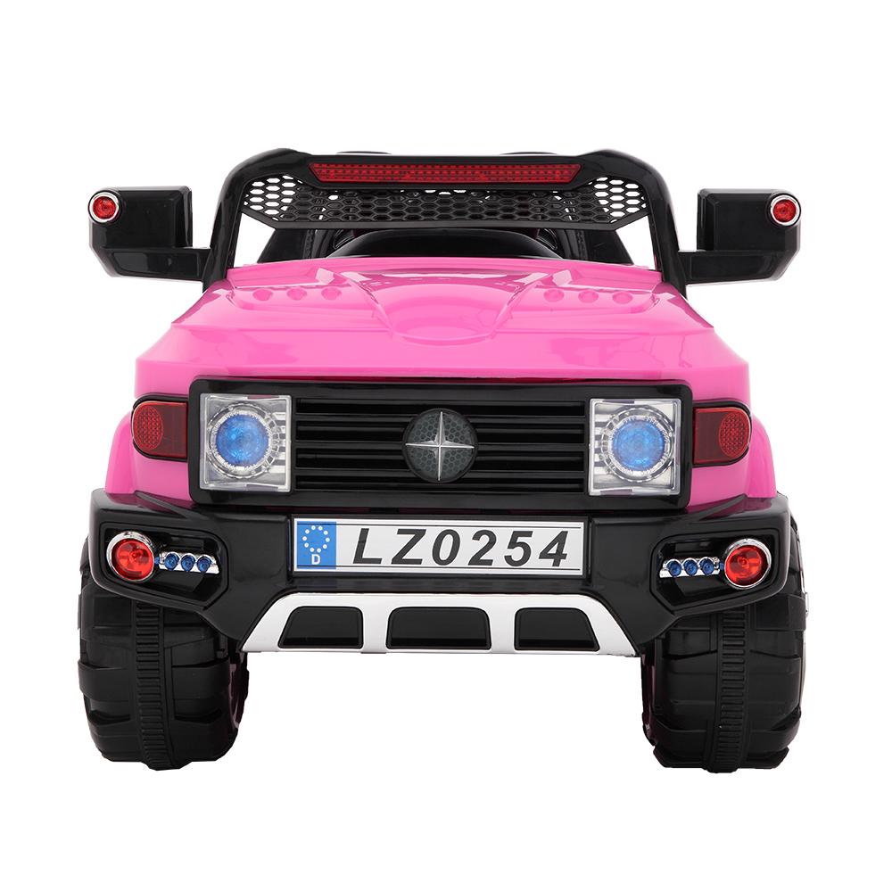 LEADZM LZ-9922 Off-Road Police Car, Ride on Car for Kid, Double Drive With 2.4G Remote Control,12V7AH Rechargeable Battery-Pink