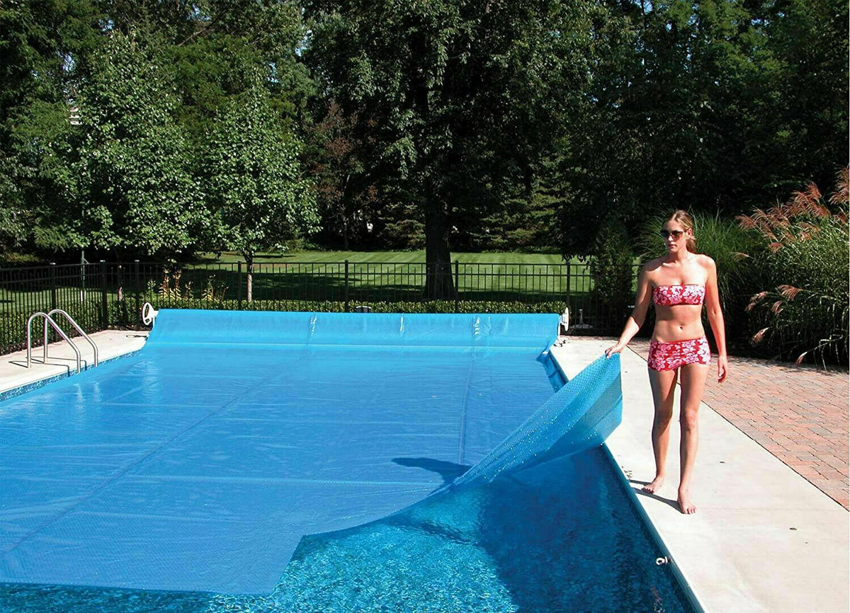 rectangular solar cover series heat retaining blanket for inground swimming pool