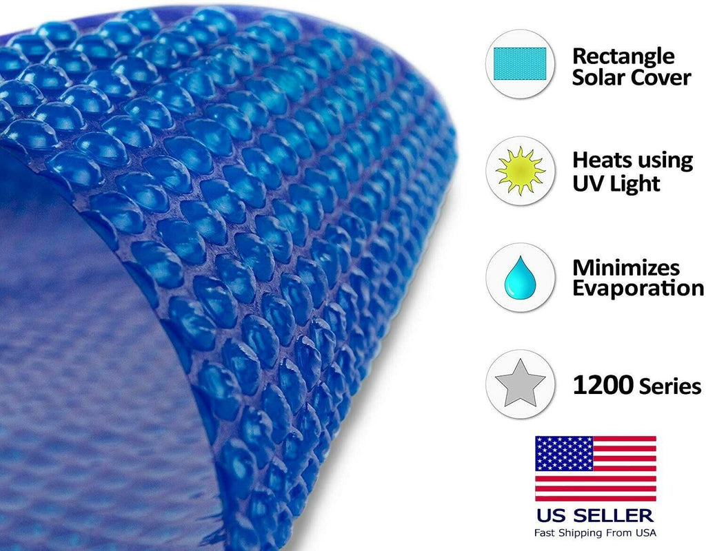 rectangular solar cover series heat retaining blanket for inground swimming pool
