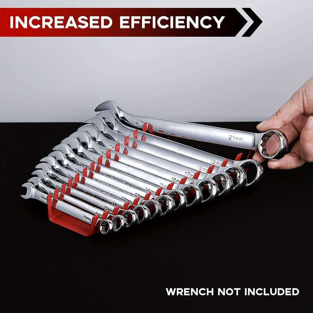 Tool Wrench Trays Organizer Plastic Wrench StoraTools Rack Sorter Standard Spanner Holders Wrench Holder