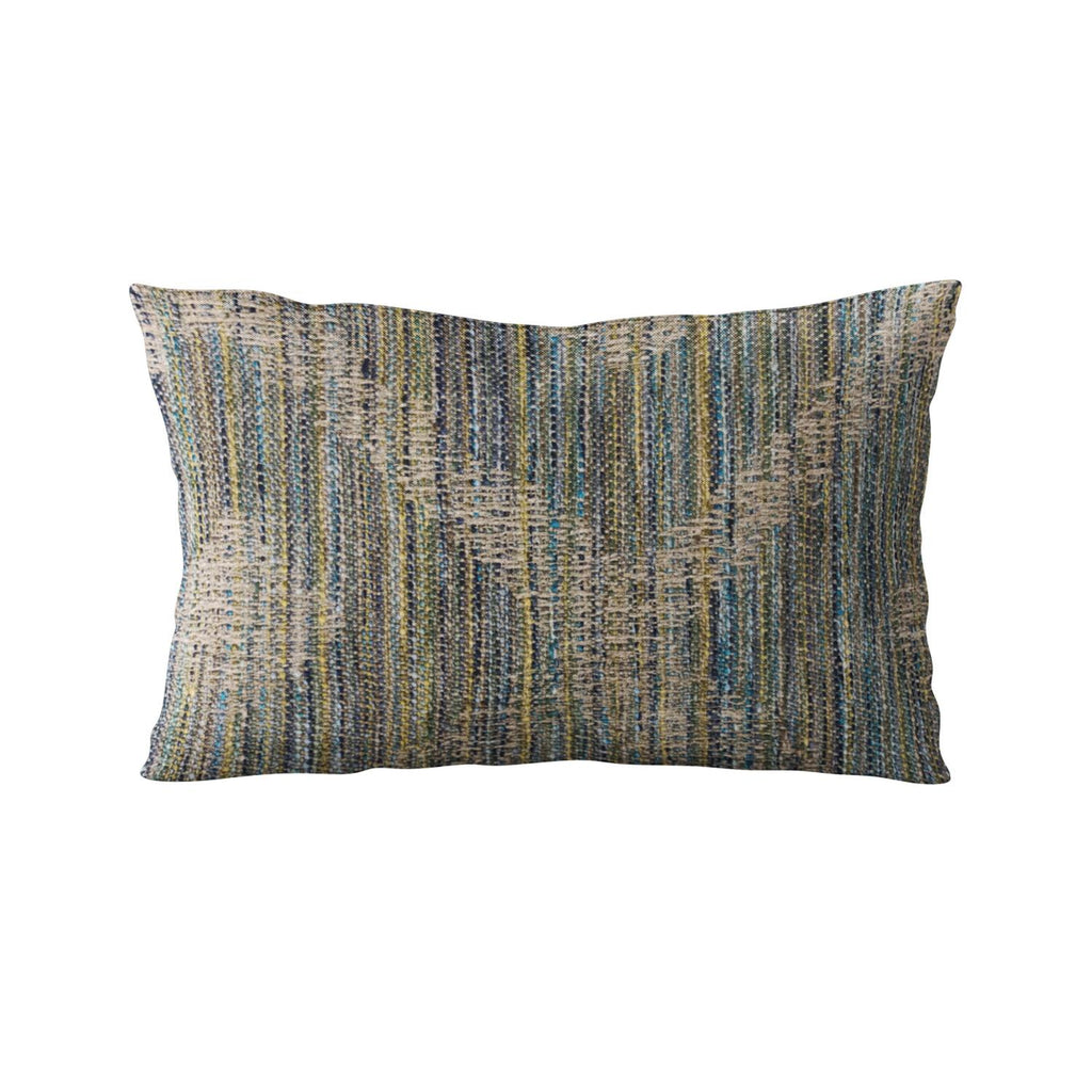 Plutus Blue Diamond Jacquard Luxury Throw Pillow-Size:20" x 30"