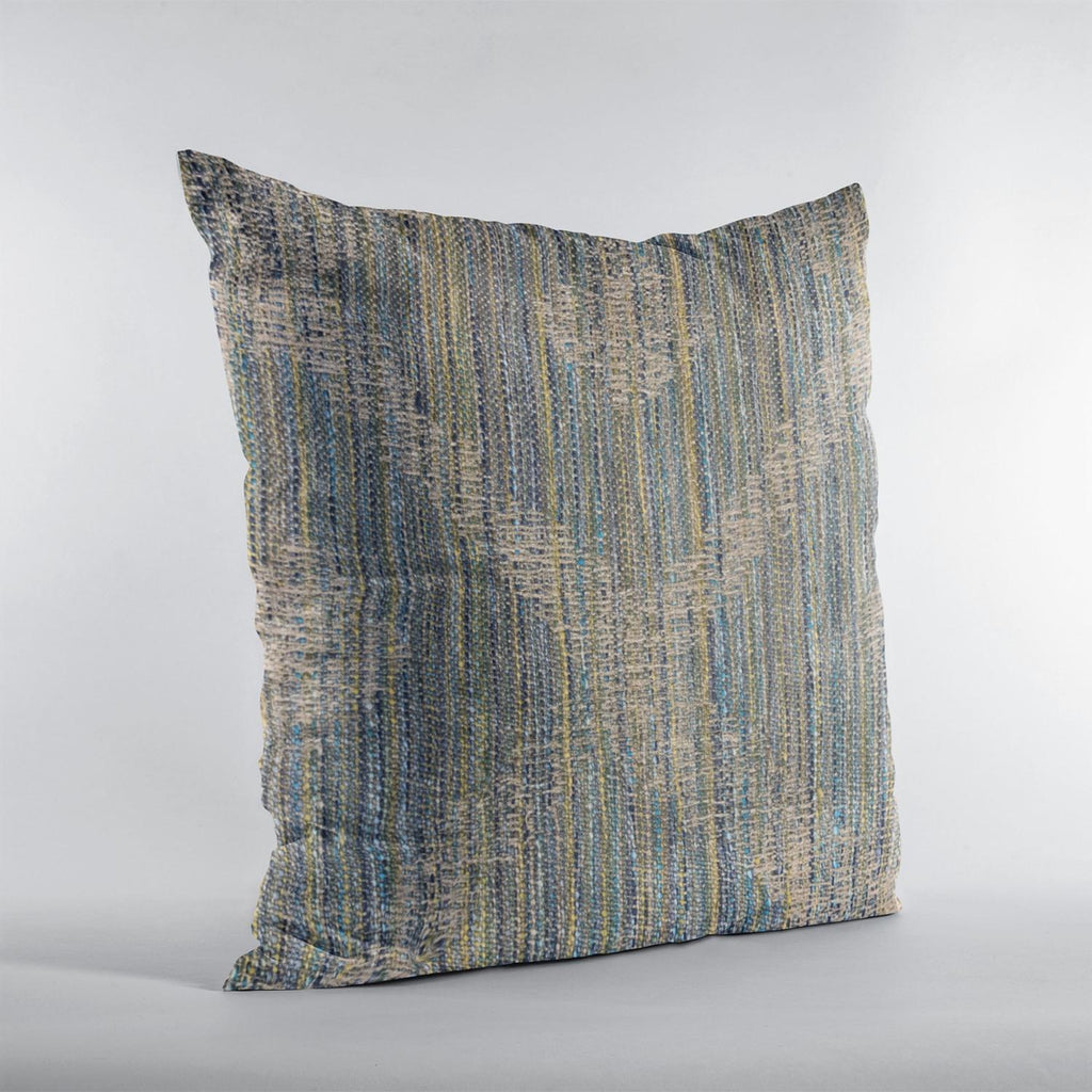 Plutus Blue Diamond Jacquard Luxury Throw Pillow-Size:20" x 30"