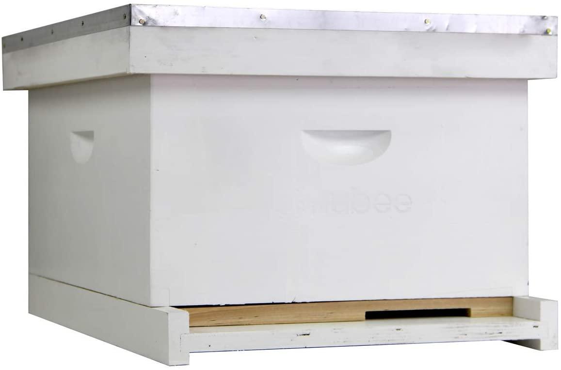 nubee 10 frame starter beehive kit - includes 1 hive body &amp; accessories