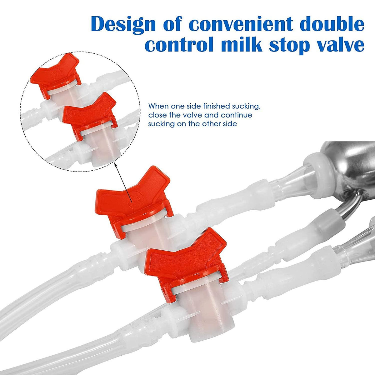 7/14l cow milking machine rechargeable use electric vacuum pulsation suction pump milker machine suitable for farms or daily family portable with brush milk lining (14l)